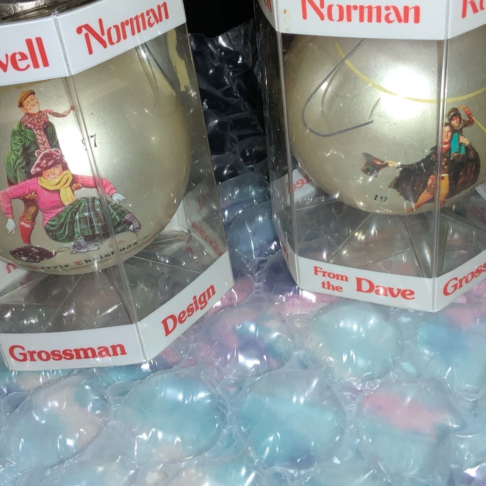 1986 and 1987 Hallmark Norman Rockwell ornament